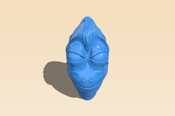E Lizard Beth (Puppet head) | 3d print model