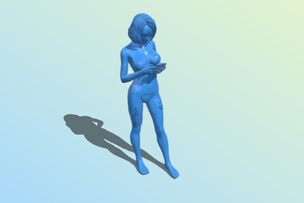 Woman in lingerie | 3d print model
