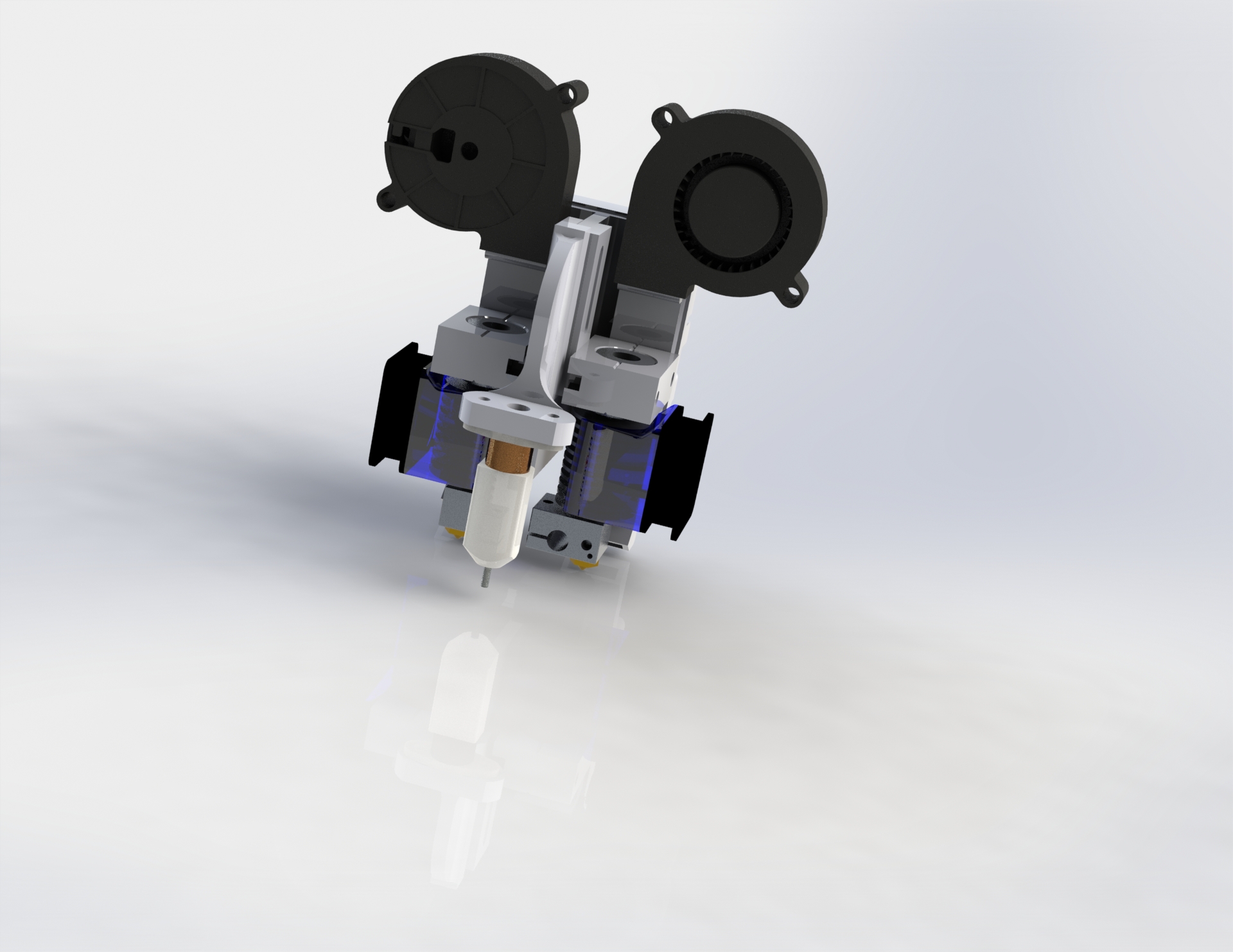 dual e3d v6 carriage for prusa_anet a8 mk2