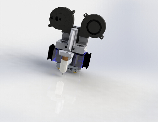 dual e3d v6 carriage for prusa_anet a8 mk2 | 3d print model