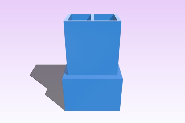 2Pin connector substitution sleeve | 3d print model