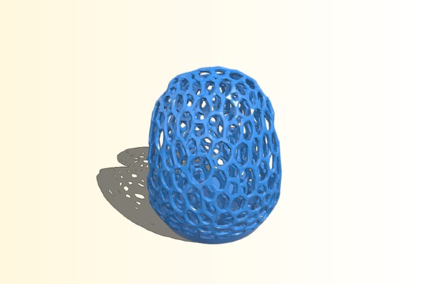 Easy Print Voronoi Tealight Candle Holder | 3d print model