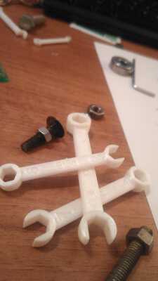 Keys for dice and bolts, from 6 to 10 mm | 3d print model