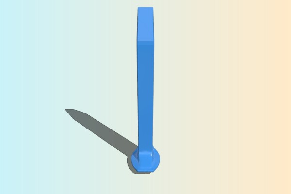 1. Union Railroad Railspike | 3d print model