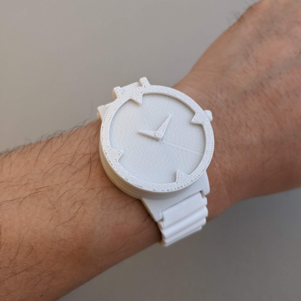 Wristwatch shaped airsoft pellet projector