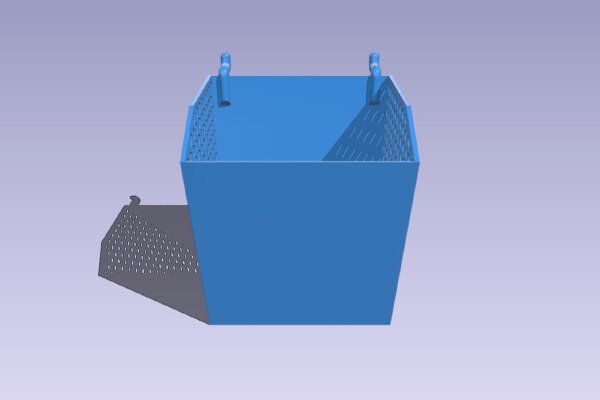 Peg Board Basket | 3d print model