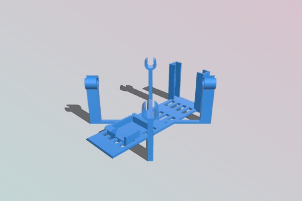 FPV camera and transmitter frame for under 200g drone | 3d print model
