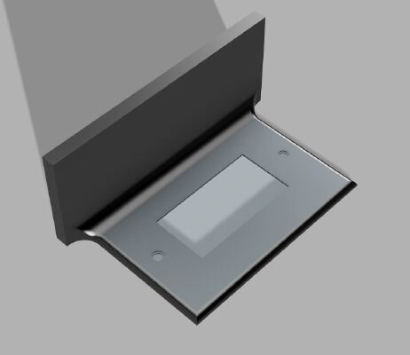 GFCI wall outlet cover with shelf | 3d print model