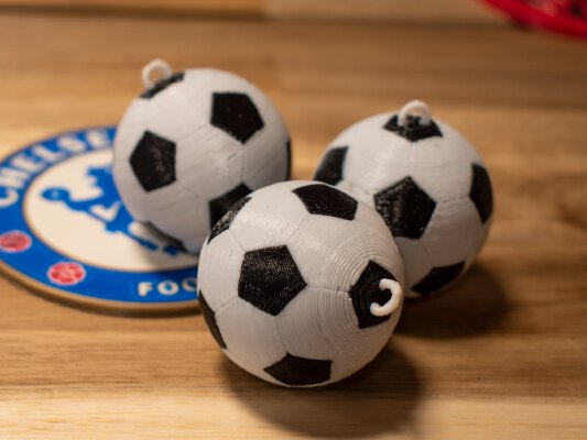 Multi-Color Soccer Ball Keychains | 3d print model