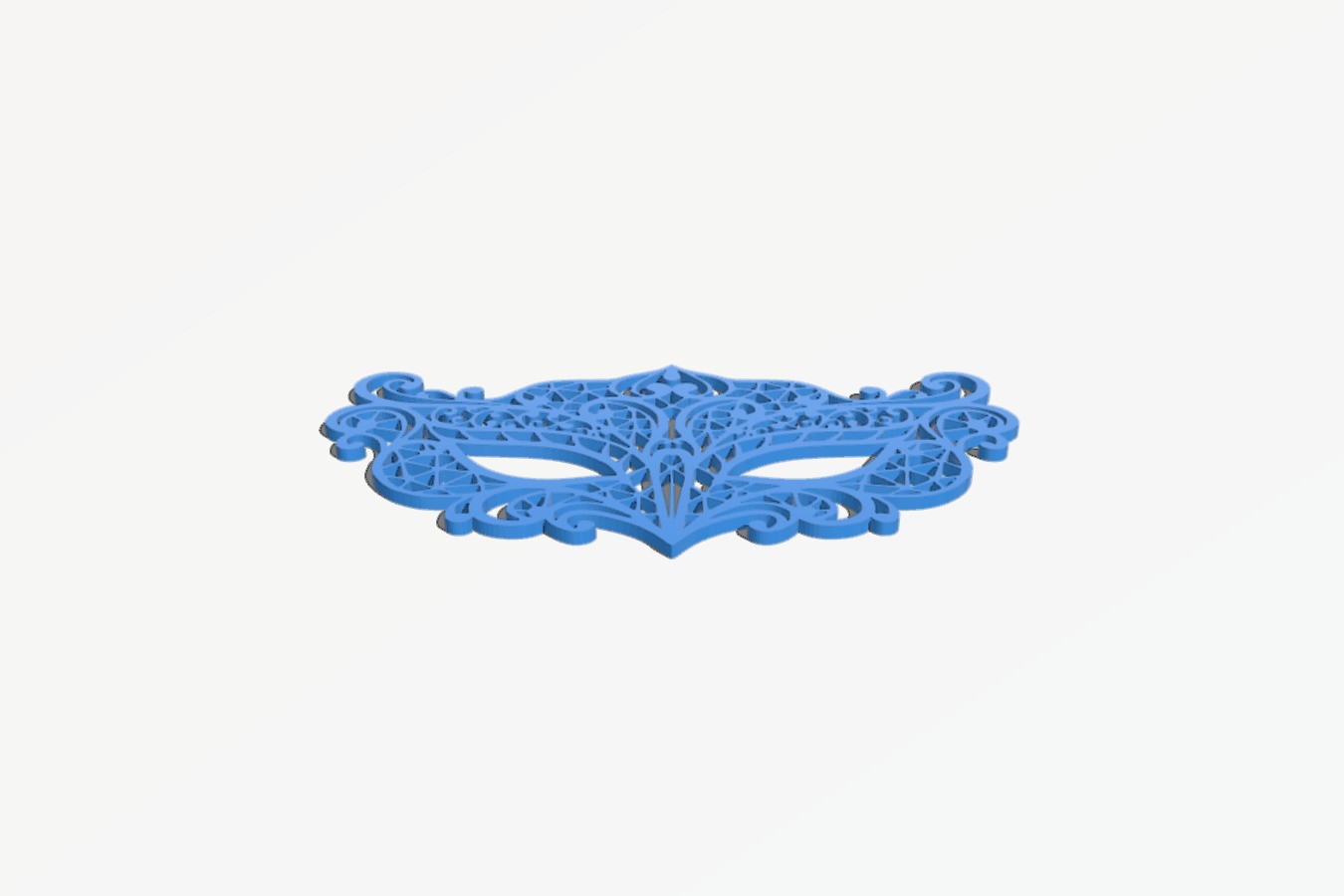 Bird mask lace-look