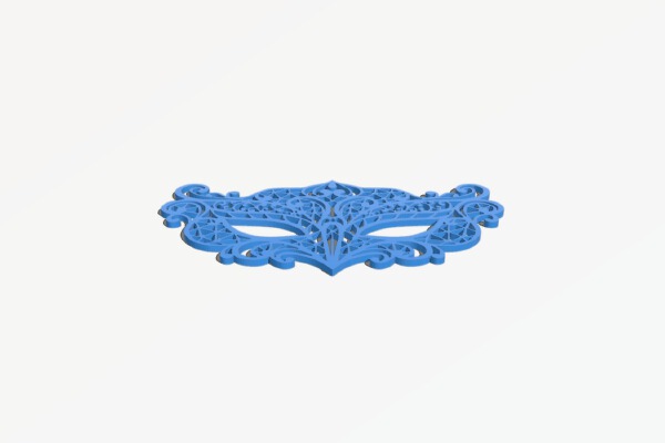 Bird mask lace-look | 3d print model