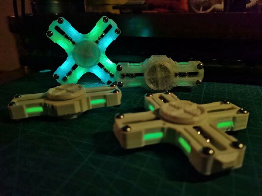 Fidget spinner C four paddle | 3d print model