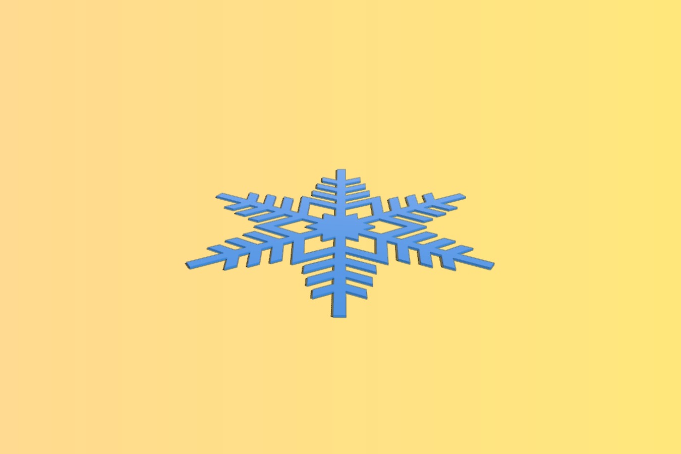 Snowflake Christmas card