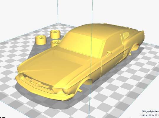 Car ford mustang | 3d print model