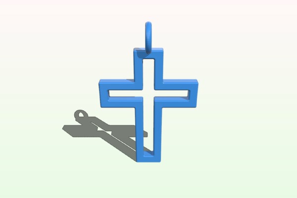 Cross Pendent | 3d print model