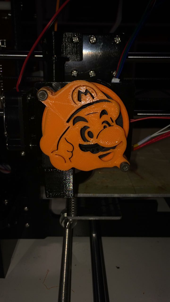 Anet A8 Front Fan Cover Super Mario