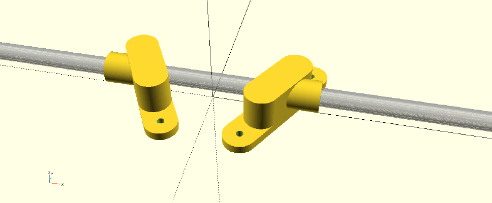 Spool holder for Kossel OpenBeam 1515 | 3d print model