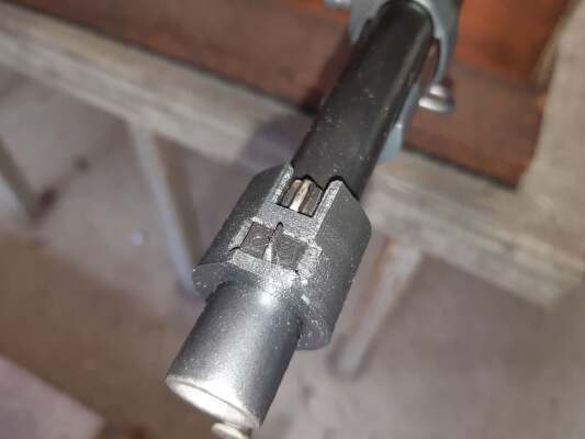 Martini Henry rifle clamp-on front sight holder w_ adjustable front sight inserts | 3d print model