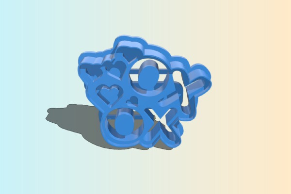 XOXO Cookie Cutter (Valentine's Day Collection) | 3d print model