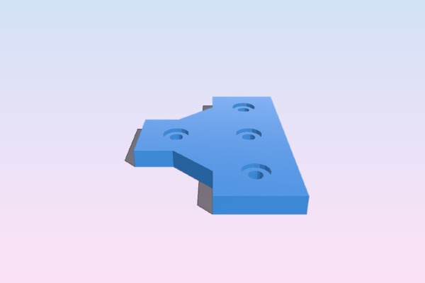My Customized Plate Bracket for Aluminium Extrusion Profiles (Misumi 2020, 2040, 4040, ...) | 3d print model