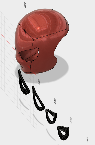 Spider man Homecoming faceshell w_ eyes