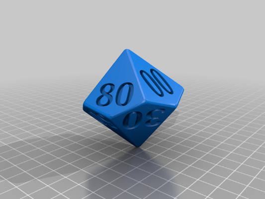 Low Vision Polyhedral Dice | 3d print model