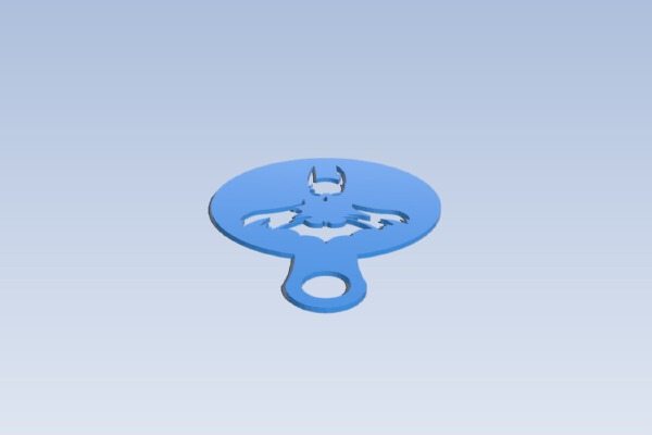 Coffee Stencil - Batman | 3d print model