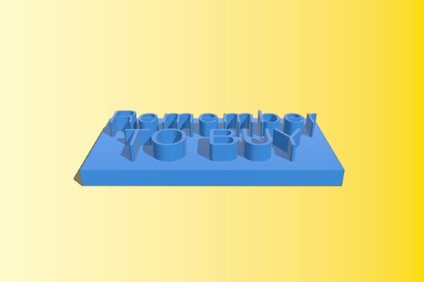 Shopping list helper | 3d print model