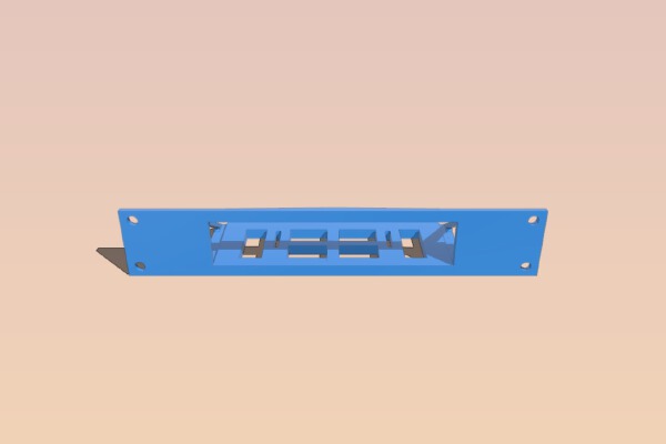 Unifi Switch 8 60W 1U 10" Rack Mount Panel | 3d print model