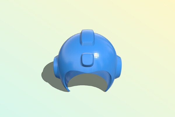 Rockman Helmet | 3d print model