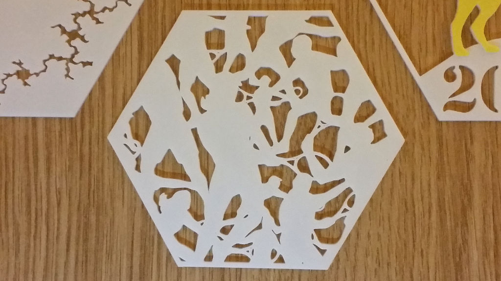 3D Printing Themed Hexagons