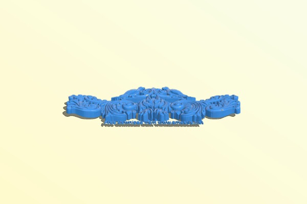 Double dove pattern decor design | 3d print model