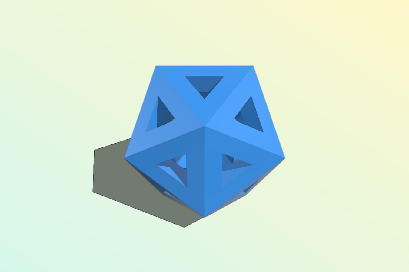 Triple-Mengered Icosahedron