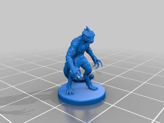 Male Troglodyte Miniature | 3d print model