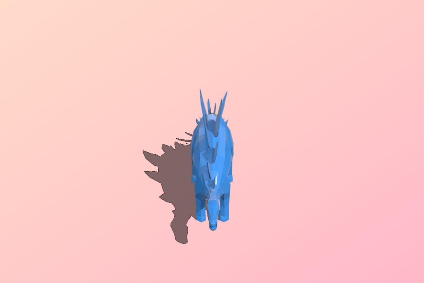 Low Polly Stegosaurus