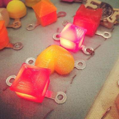 Cute LED lights for e-sewing | 3d print model