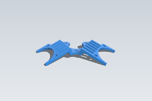 Dual Fan Mount for Prusa i3 | 3d print model