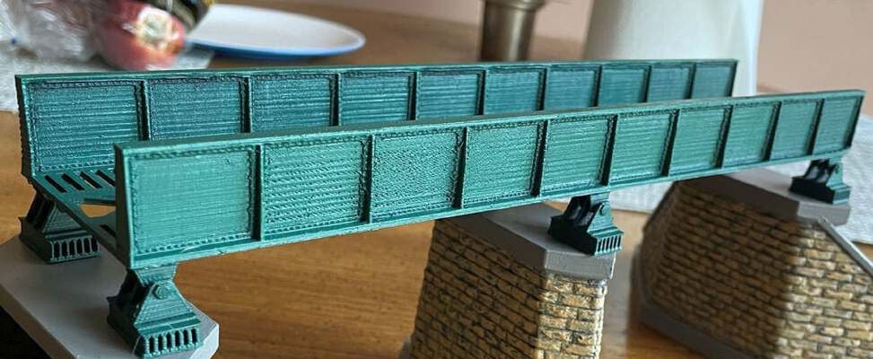 Model Railroad Plate Girder Bridge HO scale | 3d print model