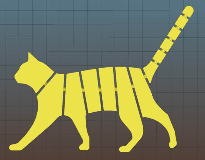 Flexi Cat with hidden links