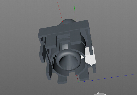 Micro joystick using keyboard keys, supportless | 3d print model