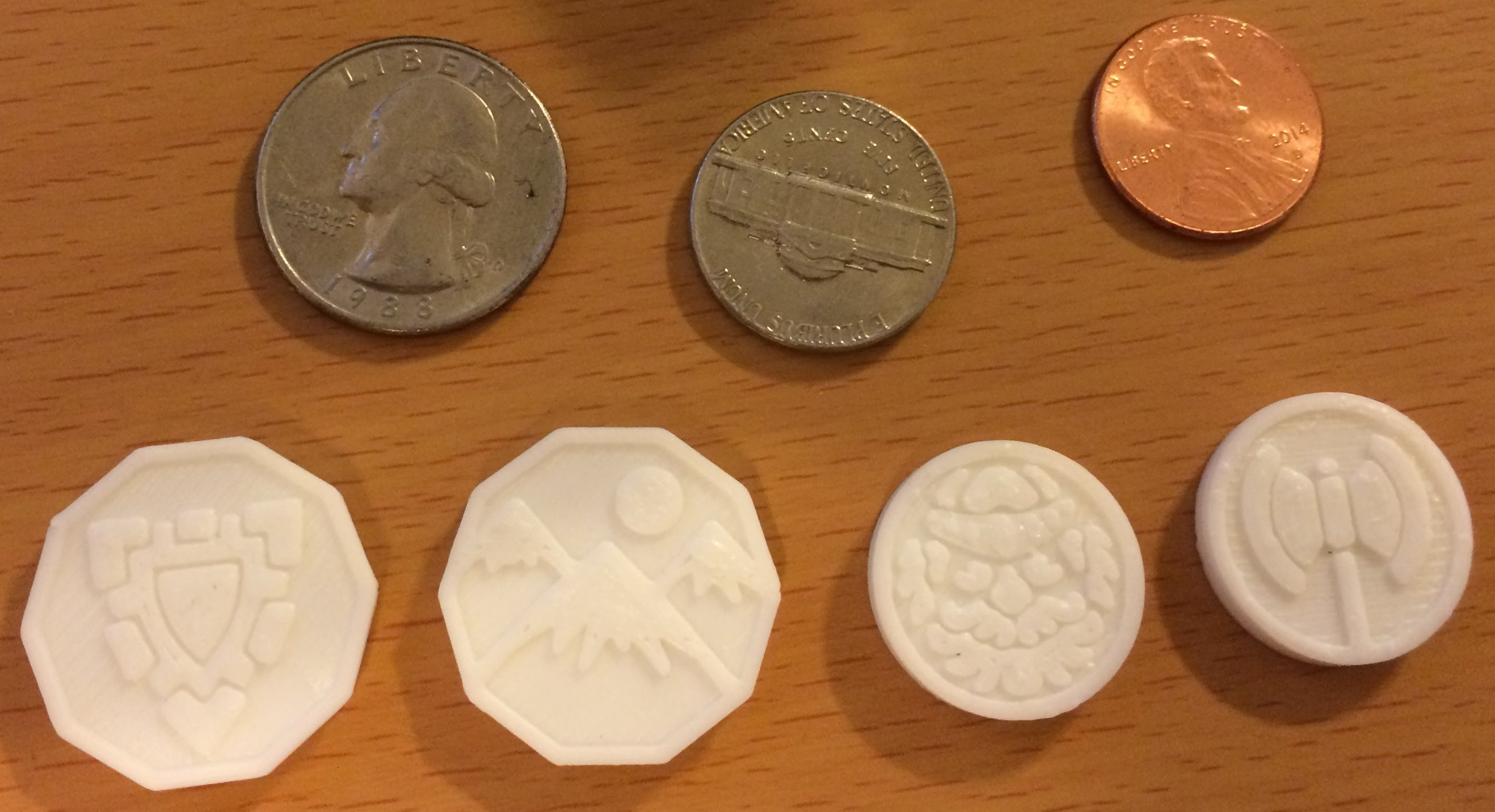 Coins for boardgames (Caverna!)