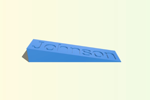 My Customized Door Stop | 3d print model