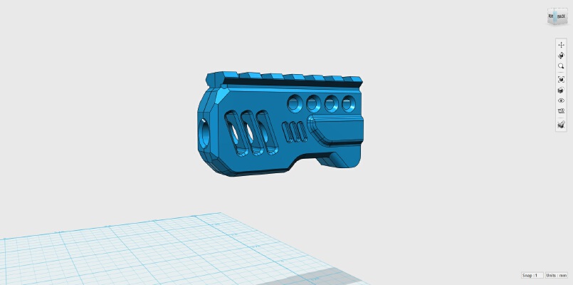 Airsoft Flash Hider | 3d print model