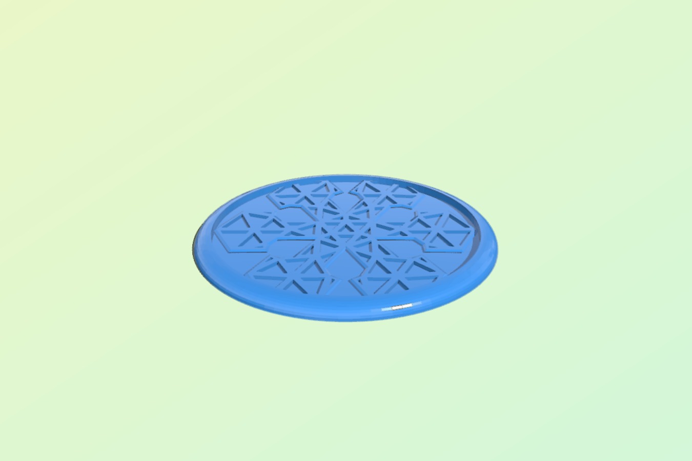 Snowflake coaster