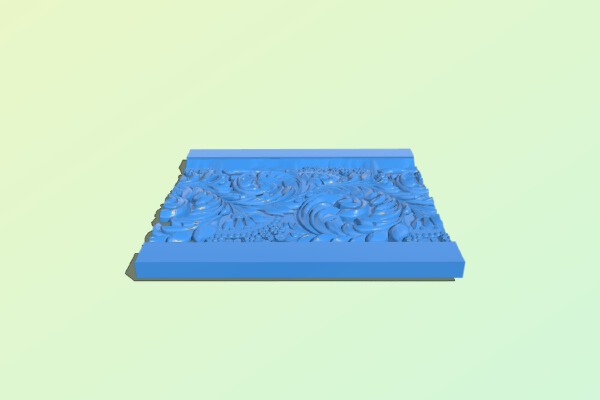Carved frame pattern | 3d print model