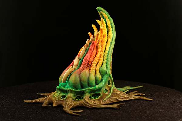 Tabletop plant: "Tentacular" (Alien Vegetation 19) (Proxy) | 3d print model