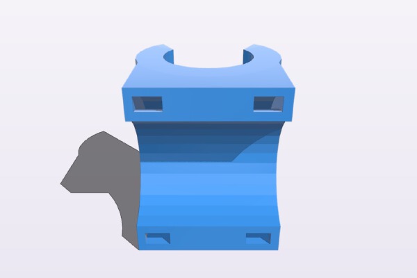 Maglight bicycle flashlight holder | 3d print model