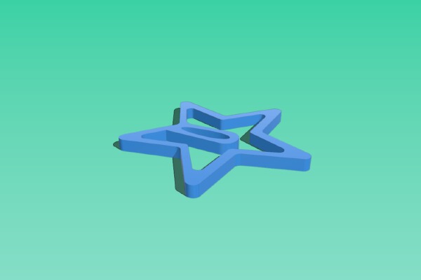 Paper clip : Ã¢Ëâ&nbsp;starÃ¢Ëâ&nbsp; | 3d print model
