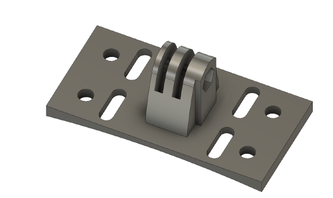 Actioncam Helmet Mount | 3d print model