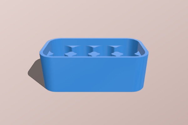 Customized 8 AAA Battery Case Cap | 3d print model